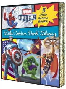 Marvel Super Heroes Little Golden Book Library 5 Book Box Set