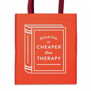 Reading Is Cheaper Than Therapy Reusable Shopping Bag