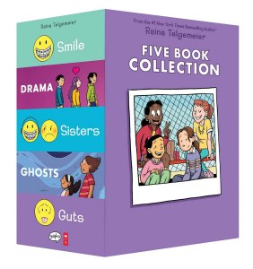 Raina Telgemeier Collection Box Set Smile, Drama, Sisters, Ghosts, Guts