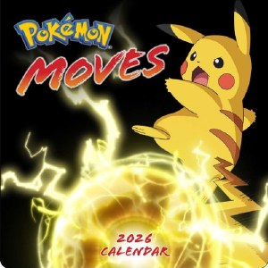 Pokemon Moves 2026 Wall Calender