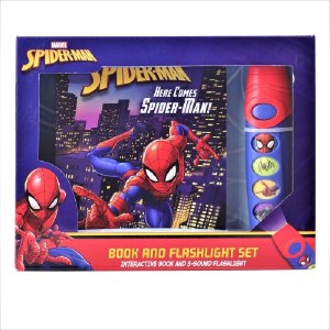 Spider-Man Pop-Up Board Book and Sound Flashlight Set