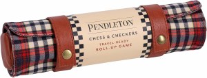 Pendleton Chess &amp; Checkers Set Travel Ready Roll Up Game