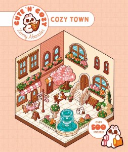 Cute N Cozy Cozy Town Sticker Therapy Book SC
