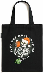 Just One More Chapter Holiday Tote Bag