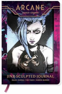 Arcane League of Legends Jinx Sculpted Journal
