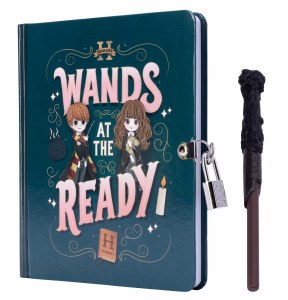 Harry Potter Wands at the Ready Lock and Key Diary HC