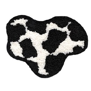 Cow Print Chenille Patch