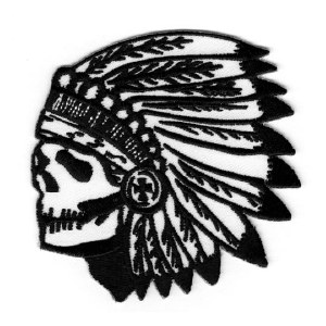Skull Chief Black Patch