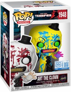 POP Movies Terrifier 3 Art the Clown CHASE Blacklight EE Exclusive Vinyl Figure