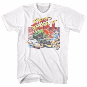 Street Fighter II 1991 Chun Li Ryu Blanka T-Shirt