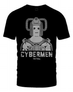 Dr. Who Cyberman 1970 T-Shirt Small
