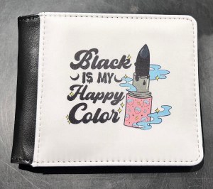 Black Is My Happy Color Wallet
