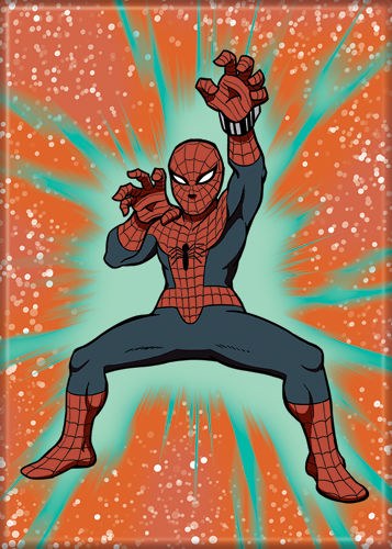 Japanese Spider Man On Green Magnet