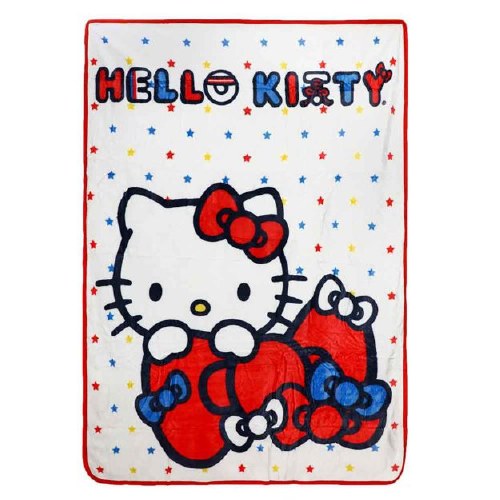 Large hello best sale kitty blanket