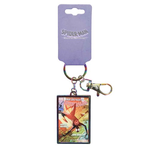 Spider Man Miles Morales: Across the Spiderverse Comic Cover Keychain -  Forbidden Planet
