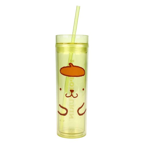 Silver Buffalo 16oz. Acrylic Travel Tumbler Straw