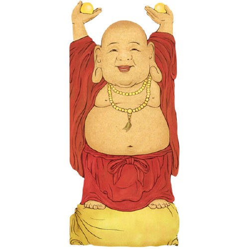 happy buddha cartoon