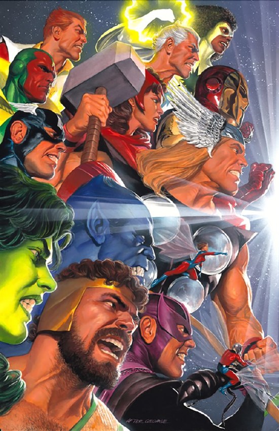 JLA/Avengers #3 Facsimile Edition Alex Ross 2-Part Connecting