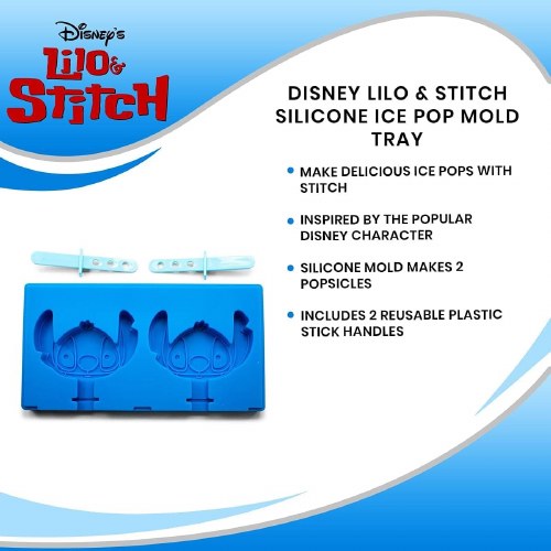 Lilo & Stitch Ice Pop Mold Shape Maker, Silicone Ice Cube Tray For Freezer  - Forbidden Planet