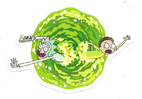 Rick and Morty Portal Swirl Sticker - Forbidden Planet