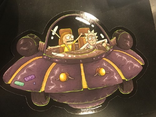 Rick And Morty Spaceship Sticker Forbidden Planet