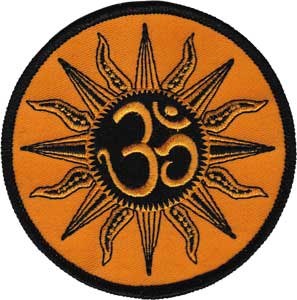 Zen Om Sun Mandala Patch