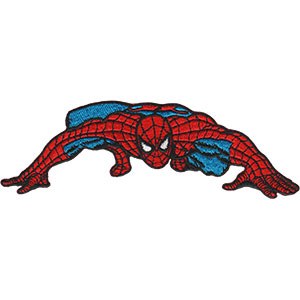 Retro Spider-man Crawl Iron On Patch