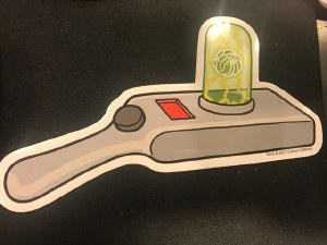 Rick and Morty Portal Gun Sticker