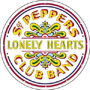 The Beatles Sgt Pepper Logo Sticker