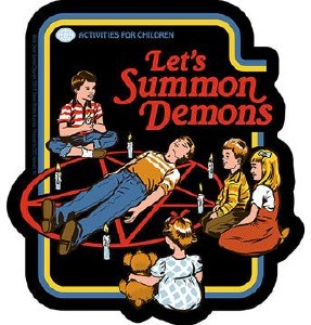 Steven Rhodes Lets Summon Demons Sticker