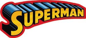 Superman Text Logo Sticker
