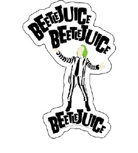 Beetlejuice Stencil Sticker