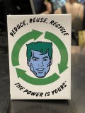 Captain Planet Reduce Reuse Recycle Magnet