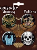 Episodic Drawing 4 Button Set