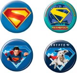 Superman and Krypto 2025 Button Set