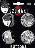 Junji Ito Uzumaki 4 Button Set