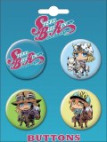 Chibi JoJo's Bizarre Adventure Steel Ball Run 4 Button Set 2