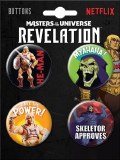 Masters of the Universe 4 Button Set