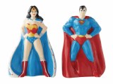 DC Wonder Woman/Superman Salt/Pepper Shakers