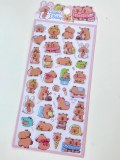 Capybara V1 Puffy Stickers
