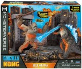 Godzilla vs Kong Monsterverse City Battle Figures and Diorama Set