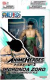 One Piece Anime Heroes Roronoa Zoro Three Sword Style Action Figure