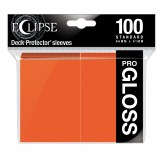 Eclipse Deck Protectors Pro Gloss Pumpkin Orange 100ct