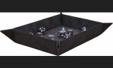 Foldable Dice Rolling Tray Jet Black