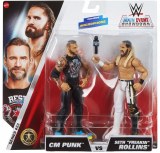 WWE Main Event Showdown S23 CM Punk vs Seth Freakin Rollins Action Figure 2 Pack