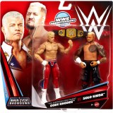 WWE Main Event Showdown S24 The American Nightmare Cody Rhodes vs Solo Sikoa Action Figure 2 Pack