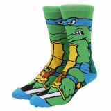 Teenage Mutant Ninja Turtles Leonardo Animigos Mens Crew Socks