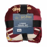 Harry Potter Neck Pillow Throw and Eye Mask Travel Set