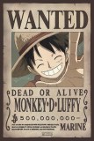 One Piece Luffy Wanted 24 x 36 Poster
