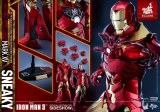 Hot Toys Iron Man 3 Mark XV Sneaky Retro Armor Sideshow Ex 1/6 Scale Collectible Figure